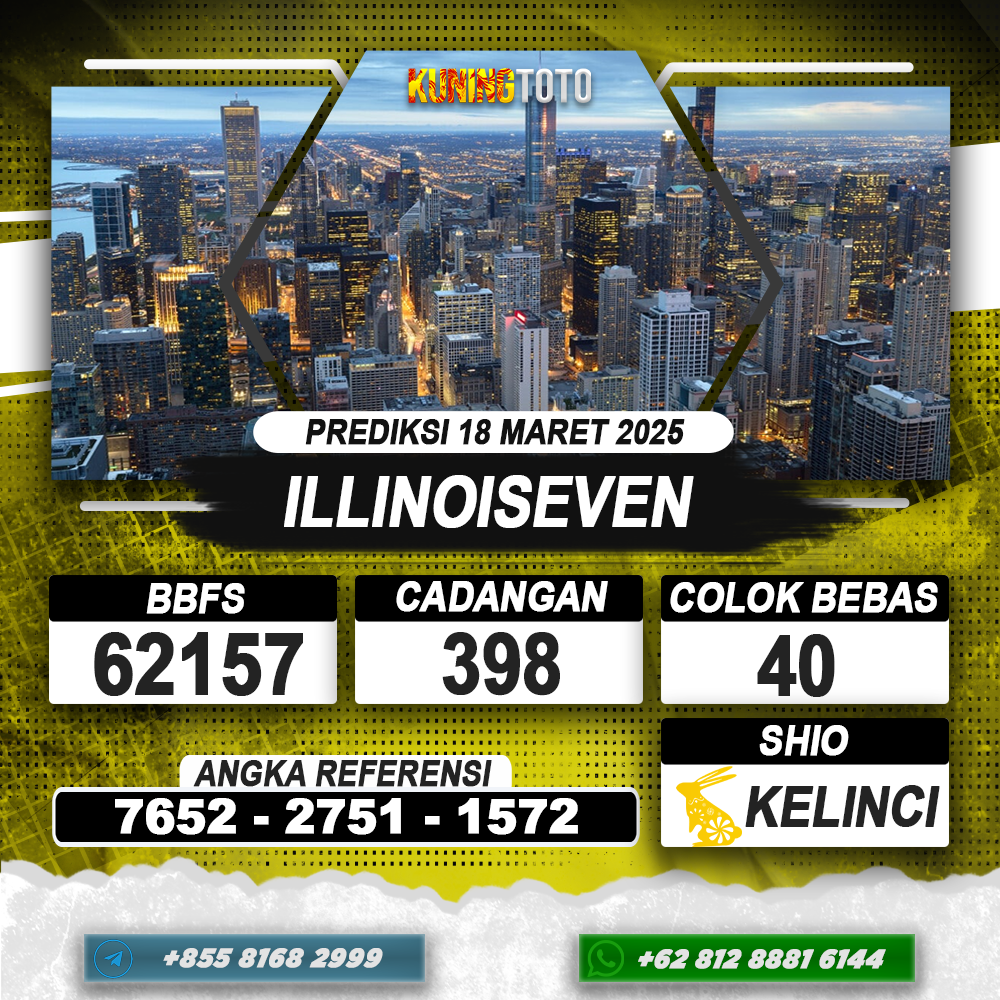 PREDIKSI ILLINOISEVEN 18 MAR 2025 | PREDIKSI TOGEL KUNINGTOTO