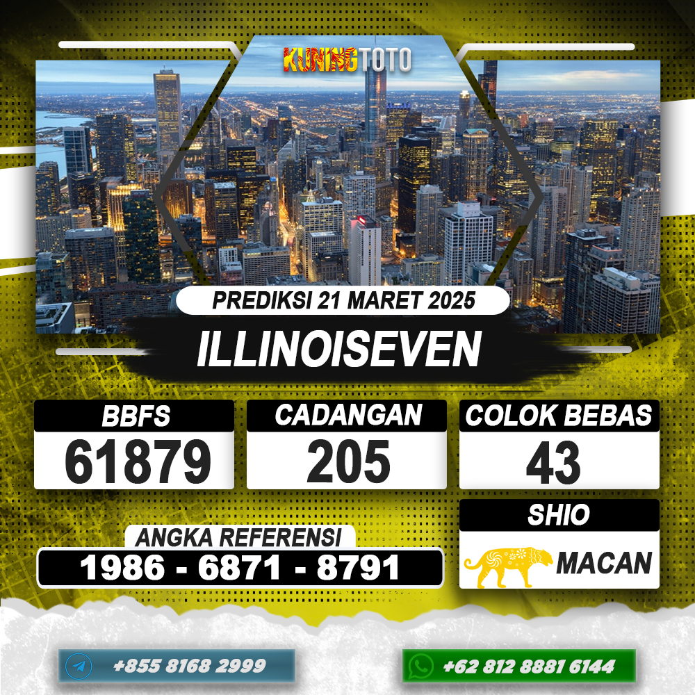 PREDIKSI ILLINOISEVEN 21 MAR 2025 | PREDIKSI TOGEL KUNINGTOTO