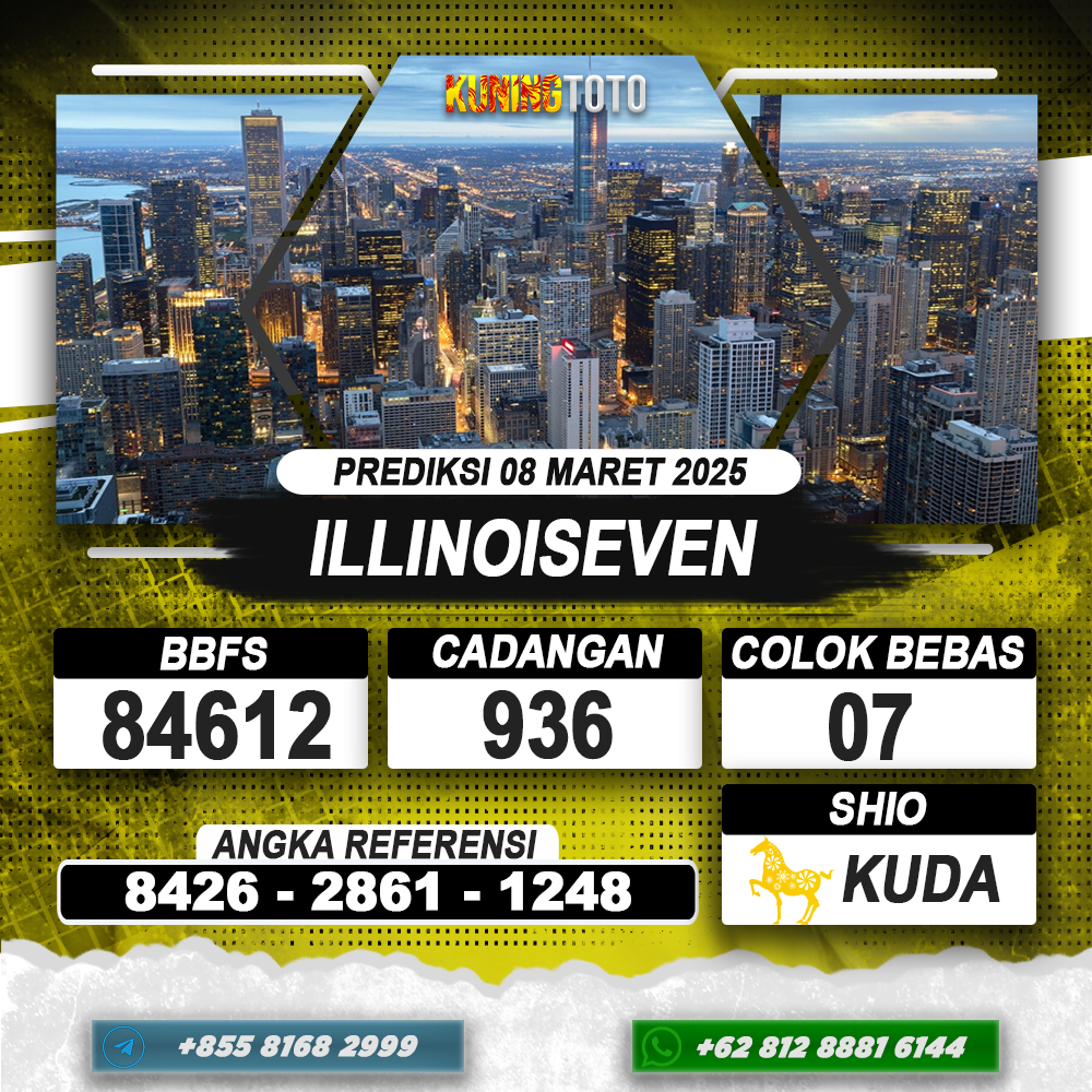 PREDIKSI ILLINOISEVEN 08 MAR 2025 | PREDIKSI TOGEL KUNINGTOTO