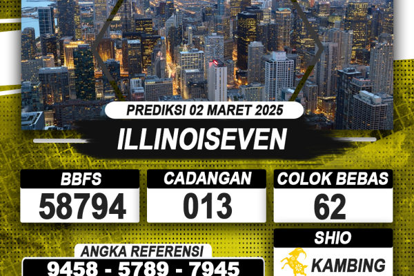 PREDIKSI ILLINOISEVEN 02 MAR 2025 | PREDIKSI TOGEL KUNINGTOTO