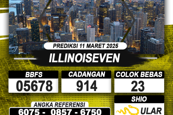 PREDIKSI ILLINOISEVEN 11 MAR 2025 | PREDIKSI TOGEL KUNINGTOTO