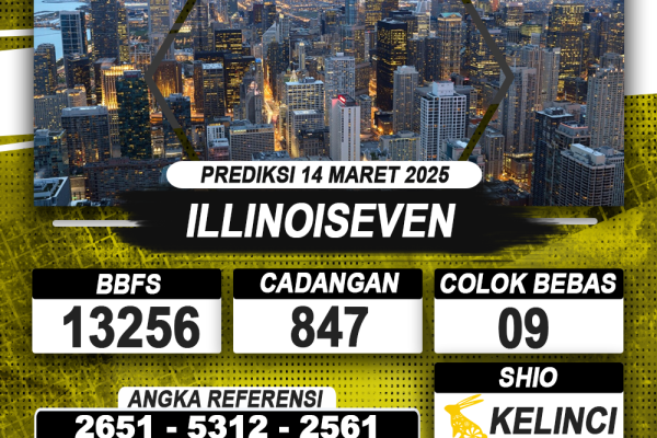 PREDIKSI ILLINOISEVEN 14 MAR 2025 | PREDIKSI TOGEL KUNINGTOTO