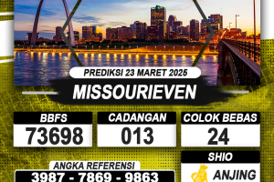 PREDIKSI MISSOURIEVEN 23 MAR 2025 | PREDIKSI TOGEL KUNINGTOTO