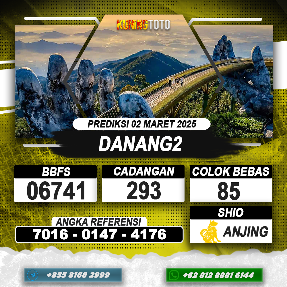 PREDIKSI DANANG2 02 MAR 2025 | PREDIKSI TOGEL KUNINGTOTO