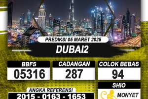 PREDIKSI DUBAI2 05 MAR 2025 | PREDIKSI TOGEL KUNINGTOTO