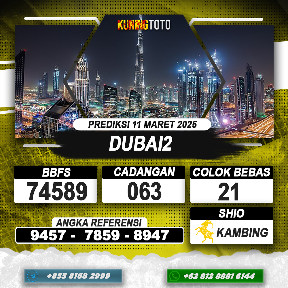 PREDIKSI DUBAI2 11 MAR 2025 | PREDIKSI TOGEL KUNINGTOTO