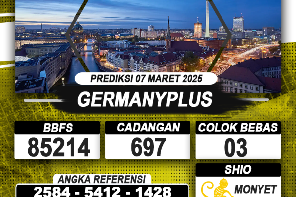 PREDIKSI GERMANYPLUS 07 MAR 2025 | PREDIKSI TOGEL KUNINGTOTO