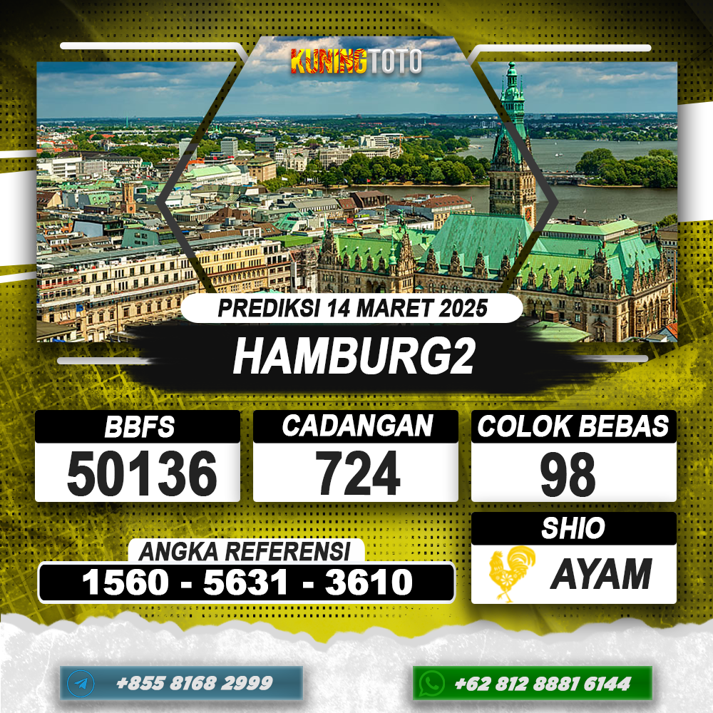 PREDIKSI HAMBURG2 14 MAR 2025 | PREDIKSI TOGEL KUNINGTOTO