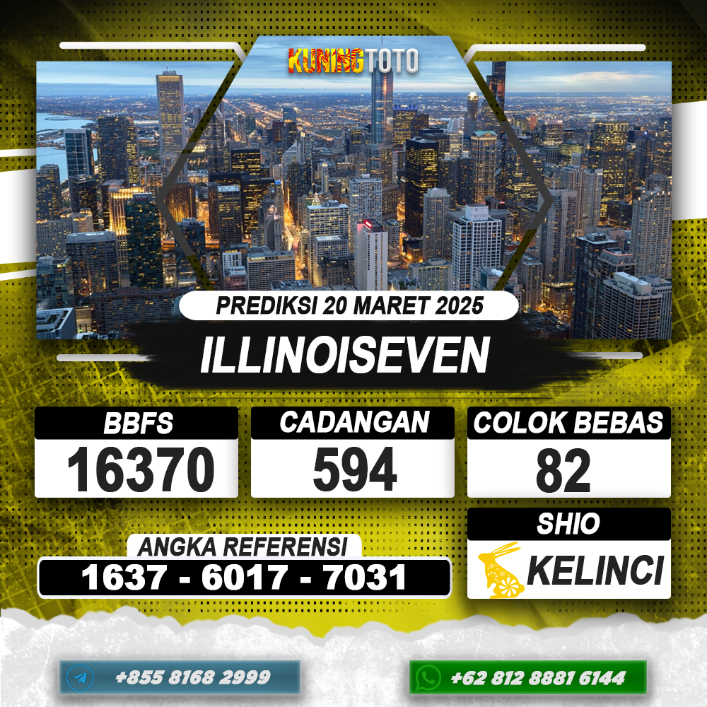 PREDIKSI ILLINOISEVEN 20 MAR 2025 | PREDIKSI TOGEL KUNINGTOTO