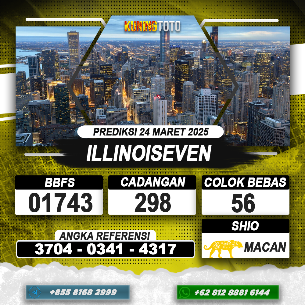 PREDIKSI ILLINOISEVEN 24 MAR 2025 | PREDIKSI TOGEL KUNINGTOTO