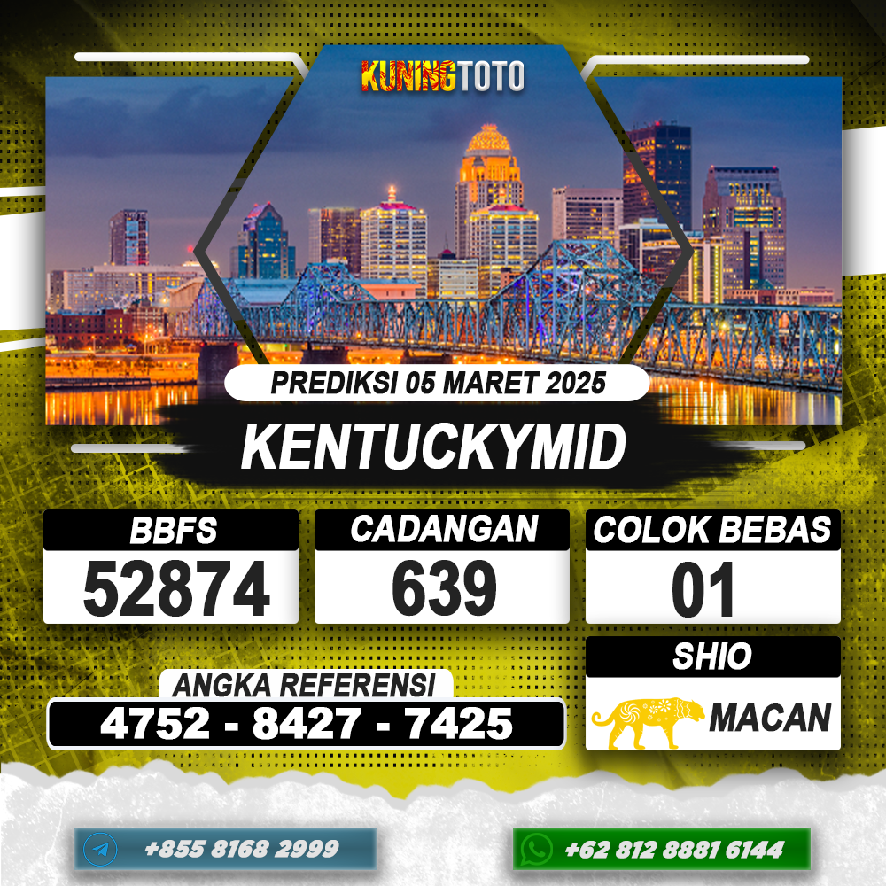 PREDIKSI KENTUCKYMID 05 MAR 2025 | PREDIKSI TOGEL KUNINGTOTO