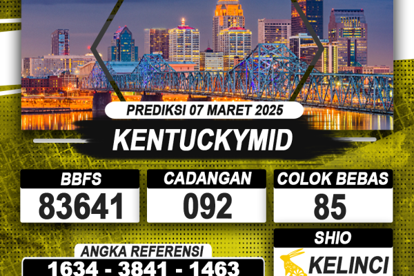 PREDIKSI KENTUCKYMID 07 MAR 2025 | PREDIKSI TOGEL KUNINGTOTO