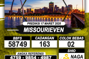 PREDIKSI MISSOURIEVEN 17 MAR 2025 | PREDIKSI TOGEL KUNINGTOTO