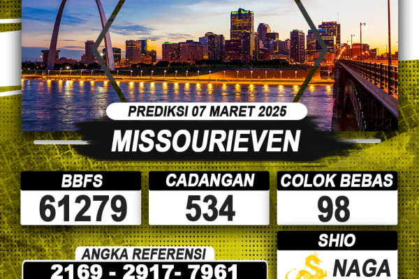 PREDIKSI MISSOURIEVEN 07 MAR 2025 | PREDIKSI TOGEL KUNINGTOTO