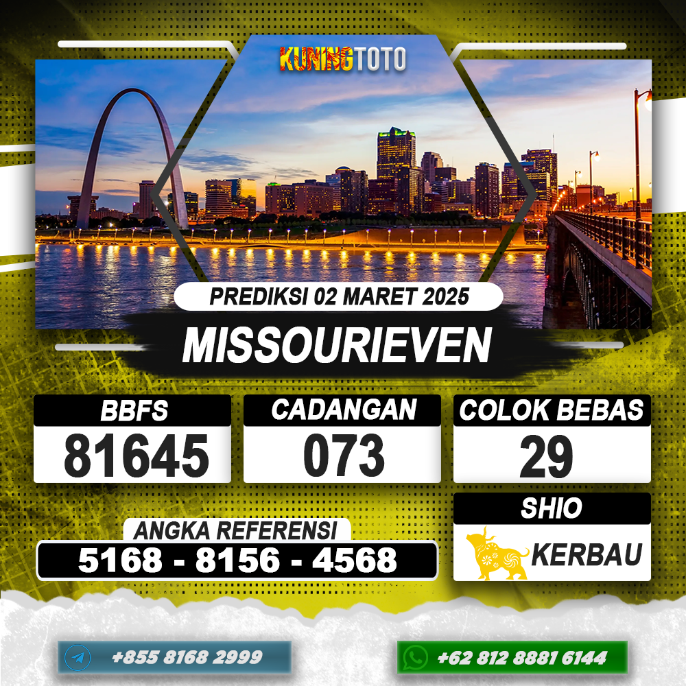 PREDIKSI MISSOURIEVEN 02 MAR 2025 | PREDIKSI TOGEL KUNINGTOTO