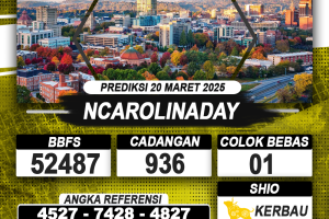 PREDIKSI NCAROLINADAY 20 MAR 2025 | PREDIKSI TOGEL KUNINGTOTO