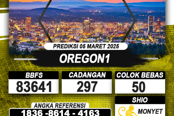 PREDIKSI OREGON1 05 MAR 2025 | PREDIKSI TOGEL KUNINGTOTO