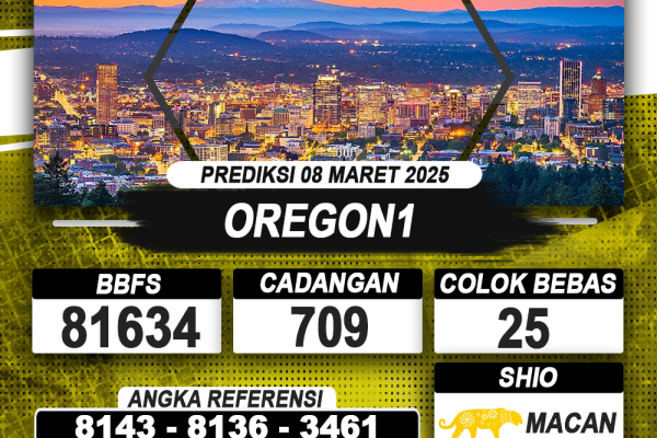 PREDIKSI OREGON1 08 MAR 2025 | PREDIKSI TOGEL KUNINGTOTO