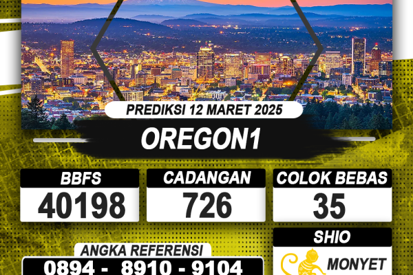 PREDIKSI OREGON1 12 MAR 2025 | PREDIKSI TOGEL KUNINGTOTO