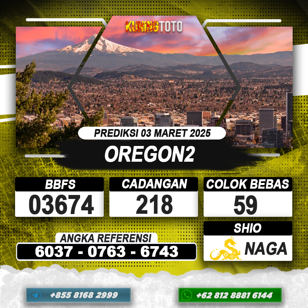 PREDIKSI OREGON2 04 MAR 2025 | PREDIKSI TOGEL KUNINGTOTO