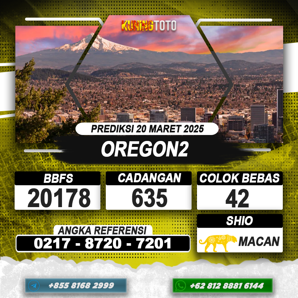 PREDIKSI OREGON2 20 MAR 2025 | PREDIKSI TOGEL KUNINGTOTO