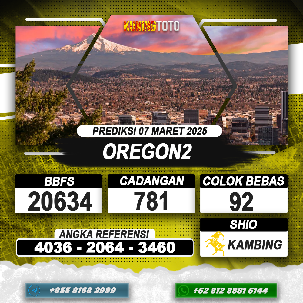 PREDIKSI OREGON2 07 MAR 2025 | PREDIKSI TOGEL KUNINGTOTO