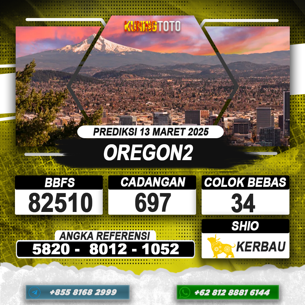 PREDIKSI OREGON2 13 MAR 2025 | PREDIKSI TOGEL KUNINGTOTO