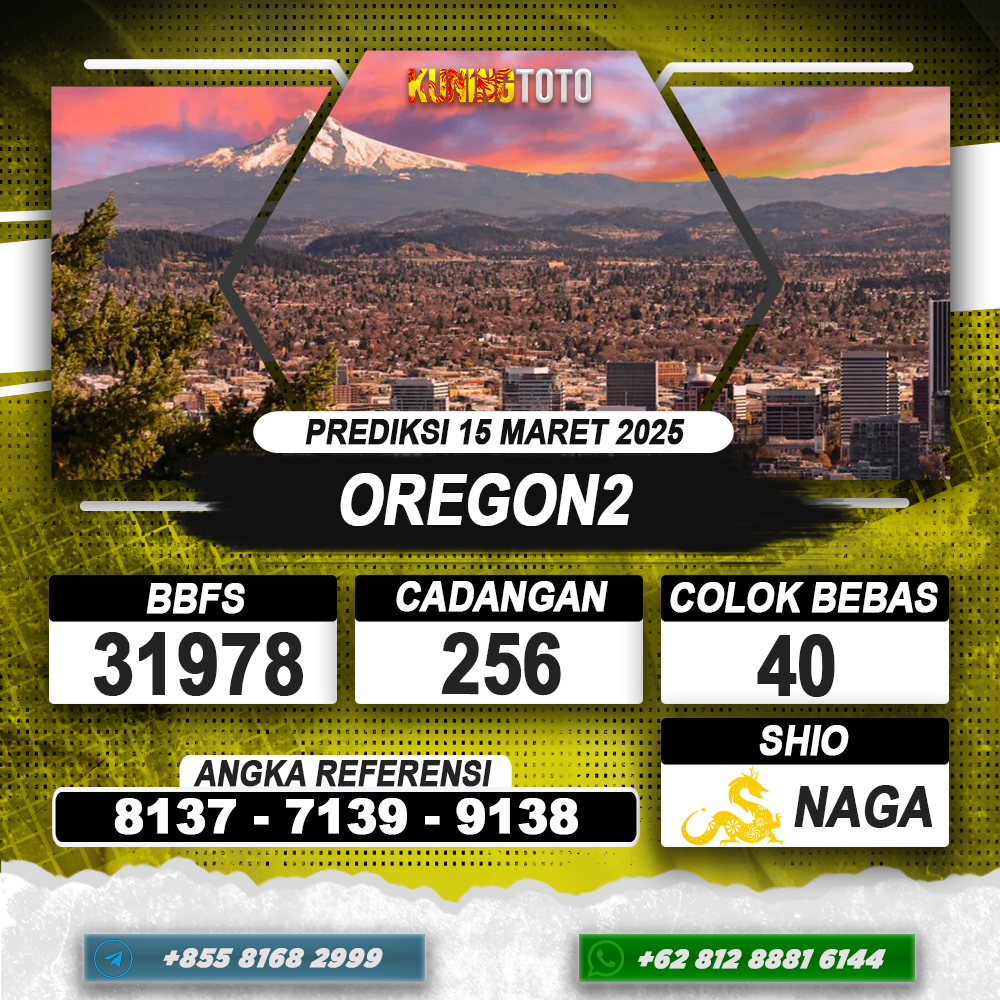 PREDIKSI OREGON2 15 MAR 2025 | PREDIKSI TOGEL KUNINGTOTO