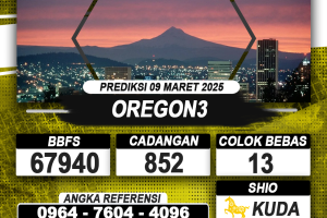 PREDIKSI OREGON3 09 MAR 2025 | PREDIKSI TOGEL KUNINGTOTO