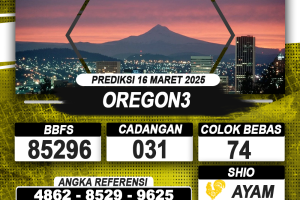 PREDIKSI OREGON3 16 MAR 2025 | PREDIKSI TOGEL KUNINGTOTO