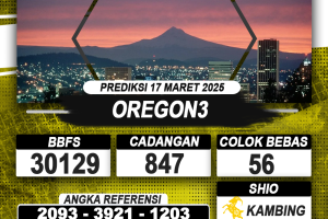 PREDIKSI OREGON3 17 MAR 2025 | PREDIKSI TOGEL KUNINGTOTO