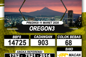 PREDIKSI OREGON3 11 MAR 2025 | PREDIKSI TOGEL KUNINGTOTO