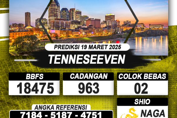 PREDIKSI TENNESEEVEN 19 MAR 2025 | PREDIKSI TOGEL KUNINGTOTO