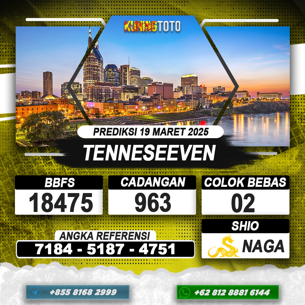 PREDIKSI TENNESEEVEN 19 MAR 2025 | PREDIKSI TOGEL KUNINGTOTO