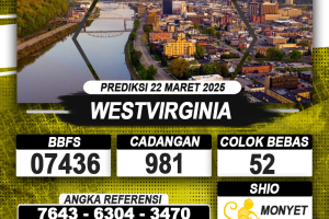 PREDIKSI WESTVIRGINIA 22 MAR 2025 | PREDIKSI TOGEL KUNINGTOTO