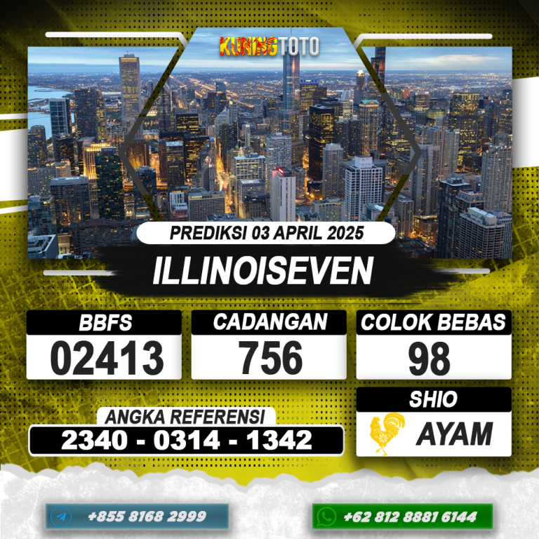 PREDIKSI ILLINOISEVEN 03 APRIL 2025 | PREDIKSI TOGEL KUNINGTOTO