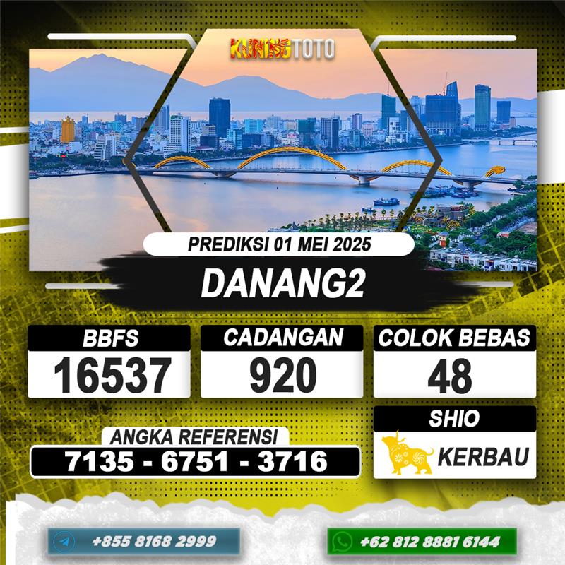 PREDIKSI DANANG2 01 MEI 2025 | PREDIKSI TOGEL KUNINGTOTO