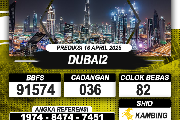 PREDIKSI DUBAI2 16 APRIL 2025 | PREDIKSI TOGEL KUNINGTOTO