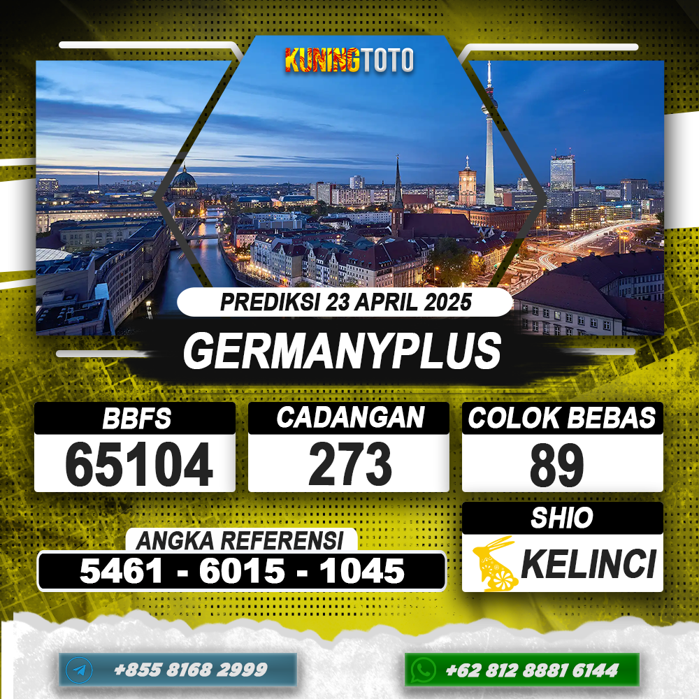 PREDIKSI GERMANYPLUS 23 APRIL 2025 | PREDIKSI TOGEL KUNINGTOTO