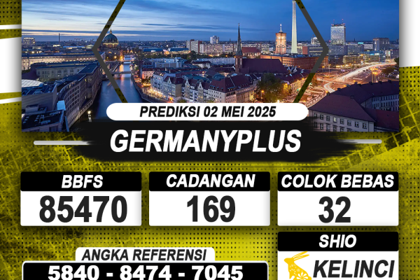 PREDIKSI GERMANYPLUS 02 MEI 2025 | PREDIKSI TOGEL KUNINGTOTO
