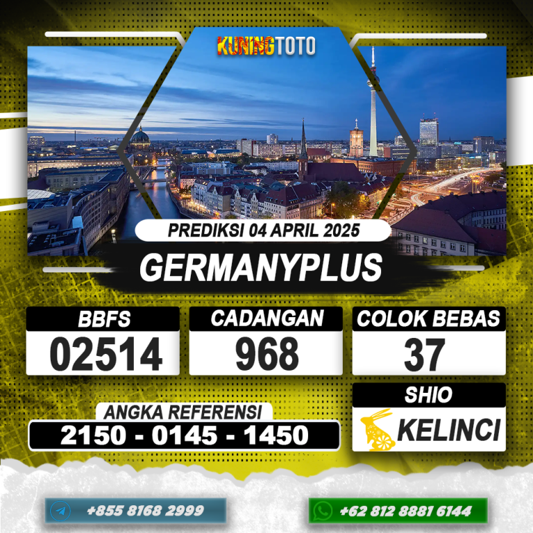 PREDIKSI GERMANYPLUS 04 APRIL 2025 | PREDIKSI TOGEL KUNINGTOTO
