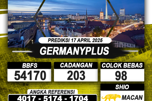 PREDIKSI GERMANYPLUS 17 APRIL 2025 | PREDIKSI TOGEL KUNINGTOTO