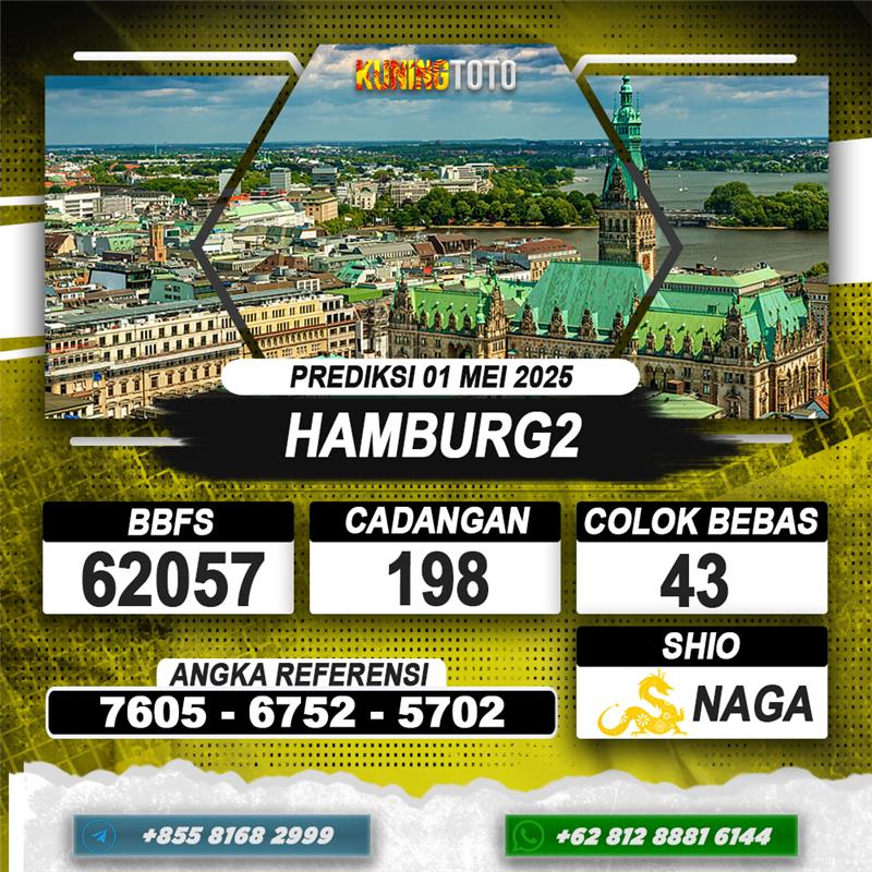 PREDIKSI HAMBURG2 01 MEI 2025 | PREDIKSI TOGEL KUNINGTOTO