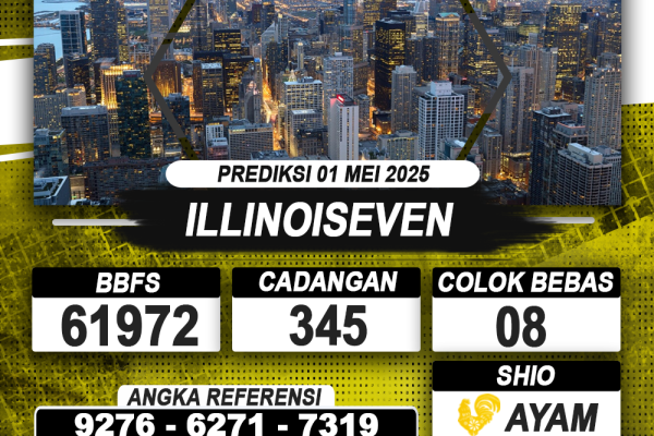 PREDIKSI ILLINOISEVEN 01 MEI 2025 | PREDIKSI TOGEL KUNINGTOTO