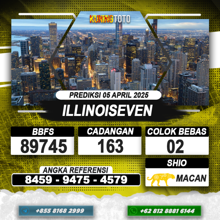 PREDIKSI ILLINOISEVEN 05 APRIL 2025 | PREDIKSI TOGEL KUNINGTOTO