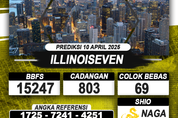 PREDIKSI ILLINOISEVEN 10 APRIL 2025 | PREDIKSI TOGEL KUNINGTOTO