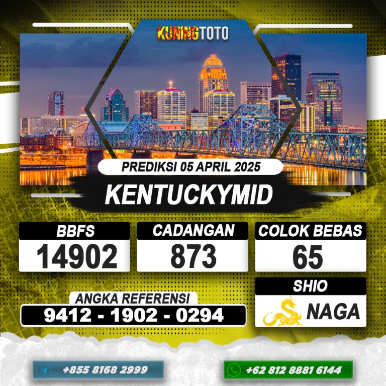 PREDIKSI KENTUCKYMID 05 APRIL 2025 | PREDIKSI TOGEL KUNINGTOTO