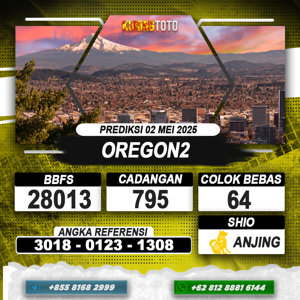 PREDIKSI OREGON2 02 MEI 2025 | PREDIKSI TOGEL KUNINGTOTO