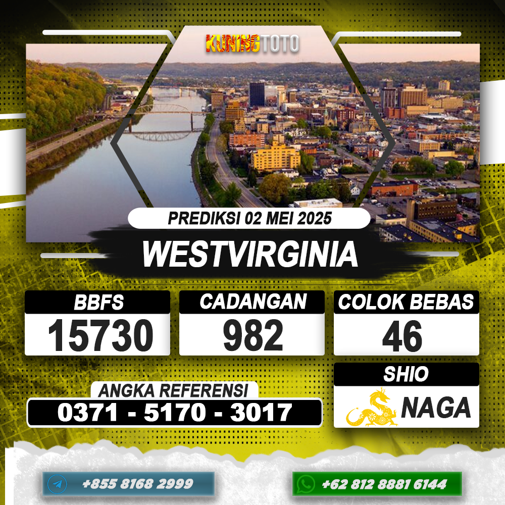 PREDIKSI WESTVIRGINIA 02 MEI 2025 | PREDIKSI TOGEL KUNINGTOTO
