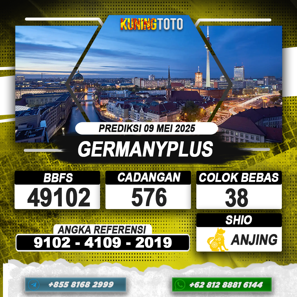 PREDIKSI GERMANYPLUS 09 MEI 2025 | PREDIKSI TOGEL KUNINGTOTO